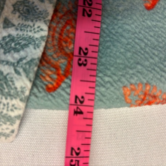 Anthropologie Maeve Cream Blue Bohemian Floral Patterned Faux Wrap Midi Skirt 12 - Picture 11 of 14